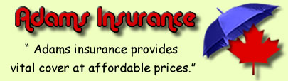 Logo of Adams insurance Canada, Adams insurance quotes, Adams insurance Products