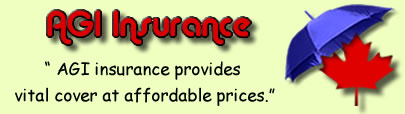 Logo of AGI insurance Canada, AGI insurance quotes, AGI insurance Products