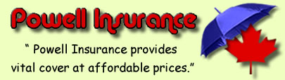 Logo of Powell insurance Canada, Powell insurance quotes, Powell insurance reviews