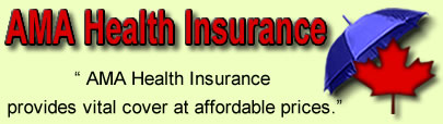 Logo of AMA Health Insurance, AMA Canada Logo, AMA Medical Insurance Logo
