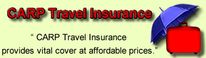 Logo of CARP travel insurance Canada, CARP travel insurance quotes, CARP Travel Cover Canada
